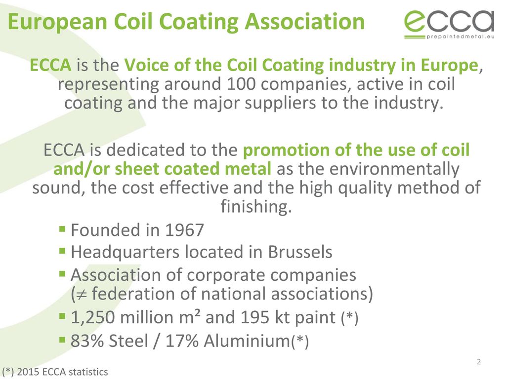 Ecca sale coil coating